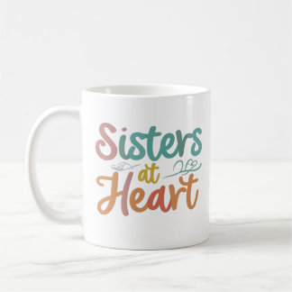 Sisters vid Heart Coffee Mugg