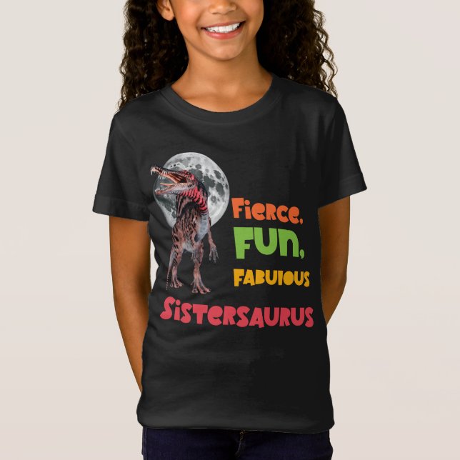 Sistersaurus: Fräckhet, roligt och fantastiska fin T Shirt (Framsida)