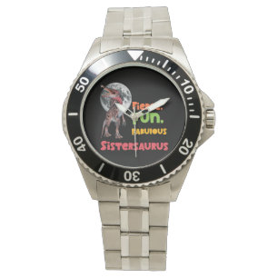 Sistersaurus Matchande Systrar Dino-lag Design Armbandsur