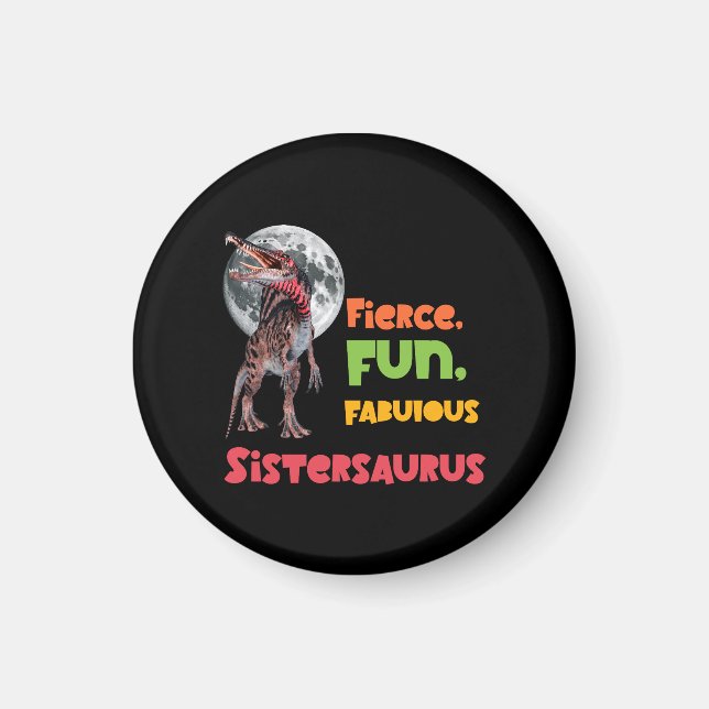 Sistersaurus Matchande Systrar Dino Patruljen Desi Magnet (Framsidan)