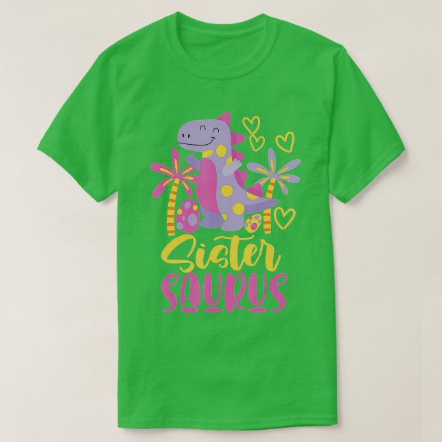Sistersaurus Sister Saurus Girls (1) T Shirt (Design framsida)