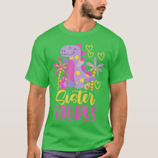 Sistersaurus Sister Saurus Girls (1) T Shirt