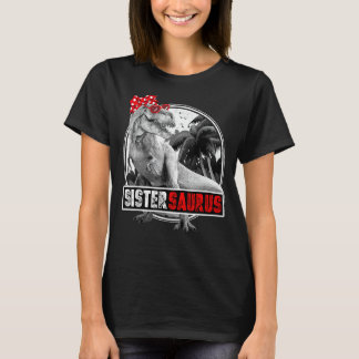 Sistersaurus T-Rex Dinosaur Sister Dinosaur T Shirt