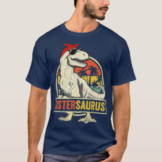 Sistersaurus T Rex Dinosaur Sister Saurus Familj M T Shirt