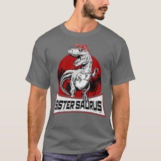 SisterSaurus t Rex Dinosaur Sister Saurus Family Shirt