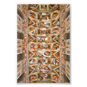 Sistine Chapel Ceiling, 1512 från Michelangelo Fototryck