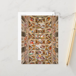 Sistine Chapel Ceiling, 1512 från Michelangelo Helg Vykort