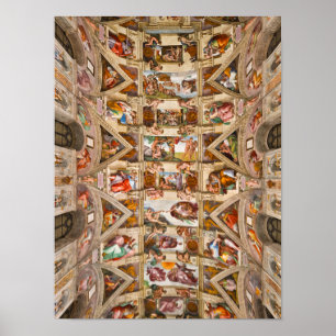 Sistine Chapel Ceiling, 1512 från Michelangelo Poster