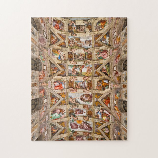 Sistine Chapel Ceiling, 1512 från Michelangelo Pussel (Vertikal)