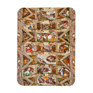 Sistine Chapel Ceiling av Michelangelo Buonarroti Magnet