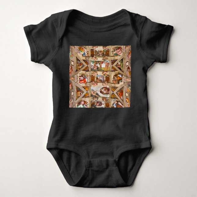 Sistine Chapel Ceiling av Michelangelo Buonarroti T Shirt (Framsida)