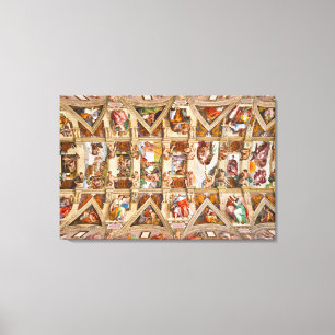 Sistine Chapel Ceiling av Michelangelo Canvastryck
