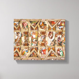 Sistine Chapel Ceiling av Michelangelo Canvastryck