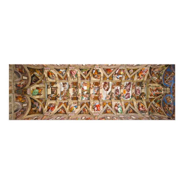 Sistine Chapel Ceiling av Michelangelo Fototryck (Framsidan)