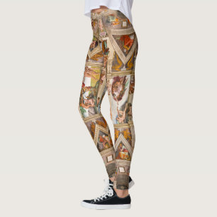 Sistine Chapel Ceiling av Michelangelo Leggings