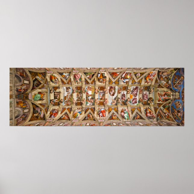 Sistine Chapel Ceiling av Michelangelo Poster (Framsidan)