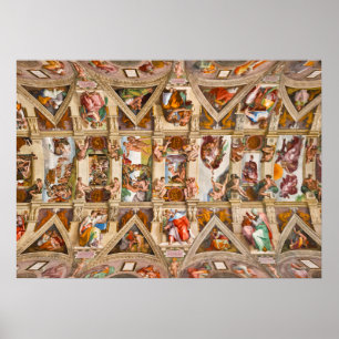 Sistine Chapel Ceiling av Michelangelo Poster