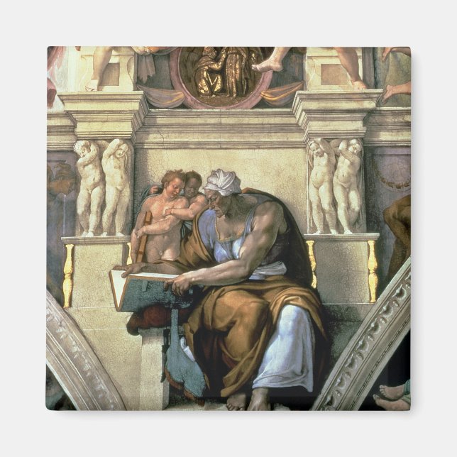 Sistine Chapel Ceiling: Cumaean Sibyl, 1510 Magnet (Framsidan)