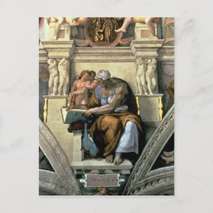 Sistine Chapel Ceiling: Cumaean Sibyl, 1510 Vykort