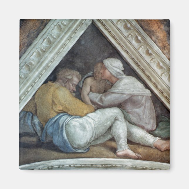 Sistine Chapel Ceiling: Kristus förfäder Magnet (Framsidan)