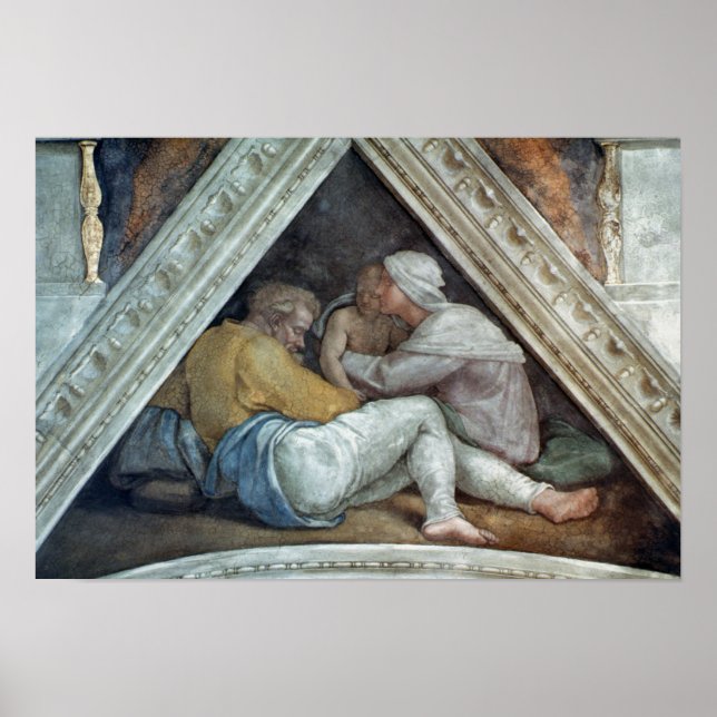 Sistine Chapel Ceiling: Kristus förfäder Poster (Framsidan)