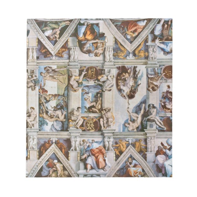 Sistine Chapel Ceiling Michelangelo Anteckningsblock (Framsida)