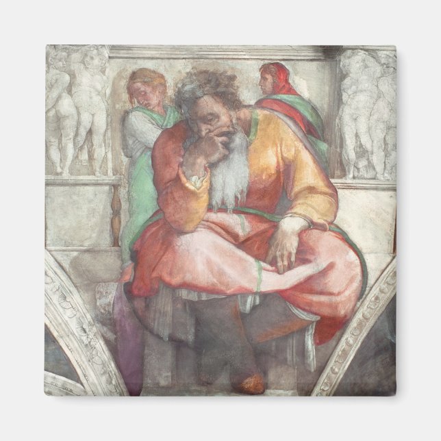 Sistine Chapel Ceiling: Prophet Jeremiah Magnet (Framsidan)