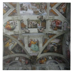 Sistine Chapel Ceiling, Rom Italien Kakelplatta