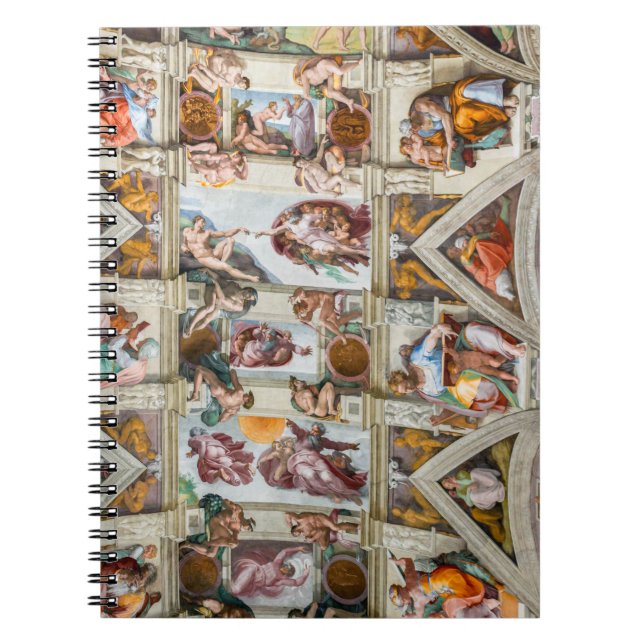 Sistine Chapel Michelangelo - Vatican, Rom, Italie Anteckningsbok (Framsidan)