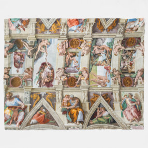 Sistine Chapel Michelangelo - Vatican, Rom, Italie Fleecefilt