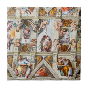 Sistine Chapel Michelangelo - Vatican, Rom, Italie Kakelplatta