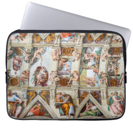 Sistine Chapel Michelangelo - Vatican, Rom, Italie Laptop Fodral