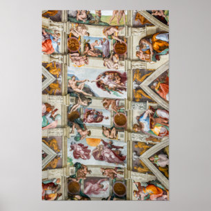 Sistine Chapel Michelangelo - Vatican, Rom, Italie Poster