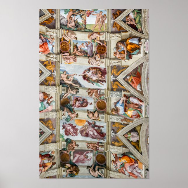 Sistine Chapel Michelangelo - Vatican, Rom, Italie Poster (Framsidan)