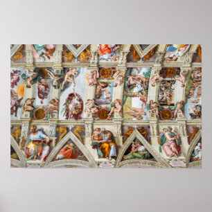 Sistine Chapel Michelangelo - Vatican, Rom, Italie Poster