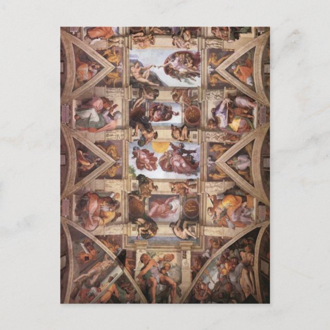 Sistine Chapel-tak Vykort (Framsida)