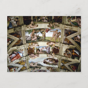 Sistine Chapel, Vatikanen, Rom, Italien Vykort