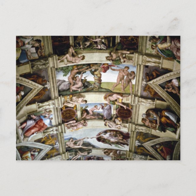 Sistine Chapel, Vatikanen, Rom, Italien Vykort (Framsida)