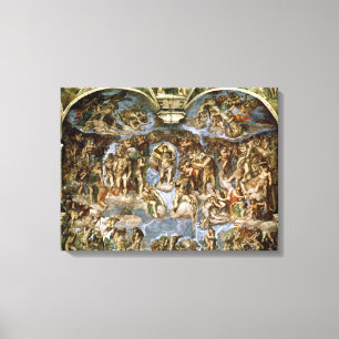 Sistine kapell: Den sist bedömningen, 1538-41 Canvastryck
