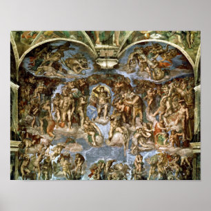 Sistine kapell: Den sist bedömningen, 1538-41 Poster