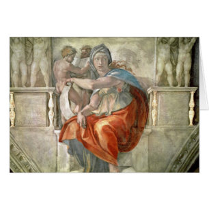 Sistine kapelltak: Delphic Sibyl Hälsningskort