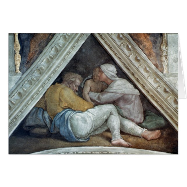 Sistine kapelltak: Förfäderna av Kristus Hälsningskort (Framsidan Horizontal)