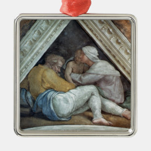 Sistine kapelltak: Förfäderna av Kristus Julgransprydnad Metall