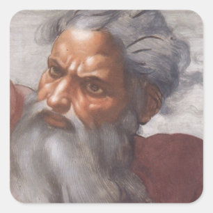 Sistine kapelltak fyrkantigt klistermärke