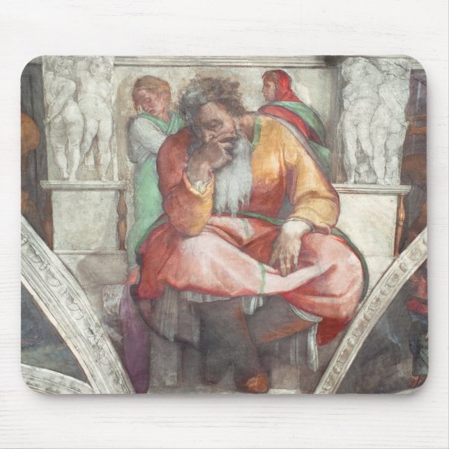 Sistine kapelltak: Profeten Jeremiah Musmatta (Framsidan)