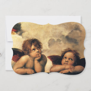 Sistine Madonna Änglar av Raphael Bröllop Inbjudningar