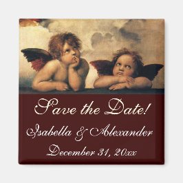 Sistine Madonna Änglar av Raphael Bröllop Magnet