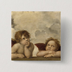 Sistine Madonna Änglar av Raphael Knapp