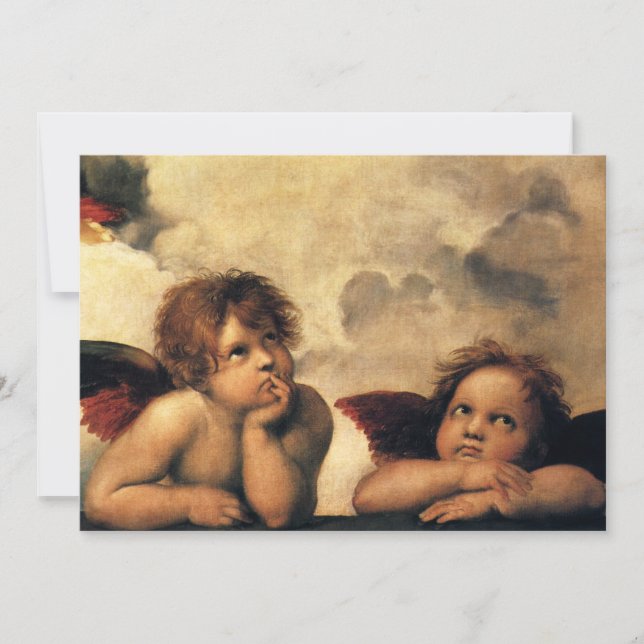 Sistine Madonna Änglar av Raphael Sanzio (Framsida)
