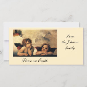 Sistine Madonna Änglar av Raphael Sanzio Julkort